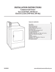 INSTALLATION INSTRUCTIONS