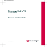 Enterasys Matrix N3 Installation guide