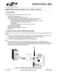 Silicon Laboratories C8051F04X-DK User`s guide