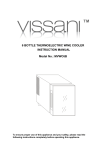 Vissani MVWC6B Instruction manual
