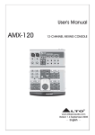 Alto AMX-80 User`s manual