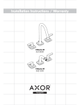 Axor 34133XX1 34213XX1 Technical information