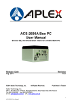Aplex ACS-2695 User manual
