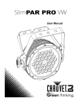 Chauvet SlimPAR PRO VW User manual