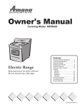 Amana ARR6420 Owner`s manual