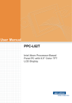 Advantech PPC-L62T User manual
