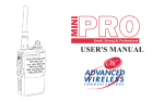 Advanced Wireless Communications MINI PRO User`s manual