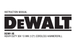 DeWalt DC901-XE Instruction manual
