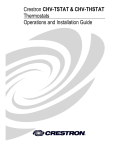 Crestron CHV-TSTATEX Installation guide