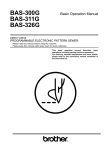 Brother BAS-300G Instruction manual