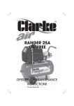 Clarke Ranger 25A Operating instructions