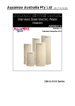 AquaMAX E160 Series Service manual