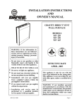 Empire Heating Systems MV 130 Owner`s manual