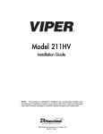 Viper 211HV Installation guide
