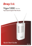 Draytek Vigor1000 Series Installation guide