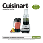 Cuisinart PowerBlend 600 Operating instructions