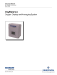 Emerson OxyBalance Instruction manual