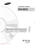Samsung DVD-HR725 Instruction manual