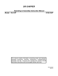 Country Home Products TLC18-CHP Instruction manual