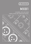 AUSTRALIAN MONITOR MX 81 Specifications