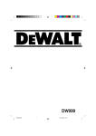 DeWalt DW999 Technical data