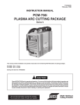 ESAB PCM-750i Instruction manual