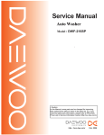 Daewoo DWF-216SP Service manual