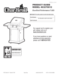 Char-Broil 463270612 Product guide