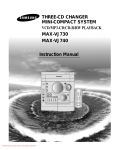 Samsung MAX-VJ740 Instruction manual