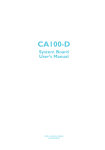 DFI CA100-D User`s manual