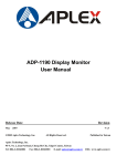 Aplex ADP-1190 User manual