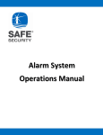 SAFE Security Alarm System Owner`s manual