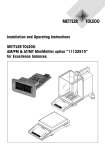 Mettler Toledo DataPac-M AM Operating instructions