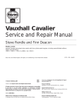 Vauxhall Cavalier Repair manual