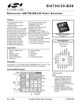 Silicon Laboratories SI4734/35-B20 Specifications