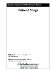 Invacare Patient Lift Sling User Manual ()
