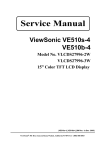 ViewSonic VLCDS23585-3W Service manual