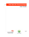 Clear Spot 4G+ User guide