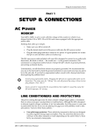 SETUP & CONNECTIONS - Vintage Synth manuals