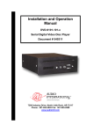Audio international DVD-9101-101-x Specifications