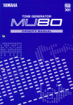 Yamaha MU80 Owner`s manual