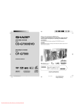 Sharp CD-G7500DVD Specifications