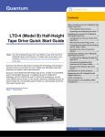 Quantum LTO-4 (Model B) Technical information