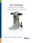 Bona Mini Edge Technical data
