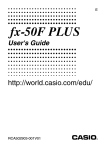Casio fx-10F User`s guide