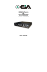 CiA DIGITAL VIDEORECORDER WITH LAN MANAGEMENT 4 CH / 9 CH / 16 CH (NTSC/PAL) User manual