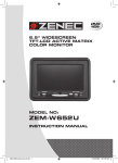 ZENEC ZEM-W652U Instruction manual