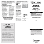 Vacuflo TRUE CYCLONIC 260 Operating instructions