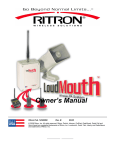 Ritron RQX-451 Owner`s manual
