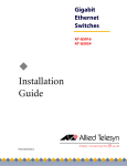 Allied Telesis AT-GS916 Installation guide